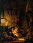 Rembrandt Holy Family painting